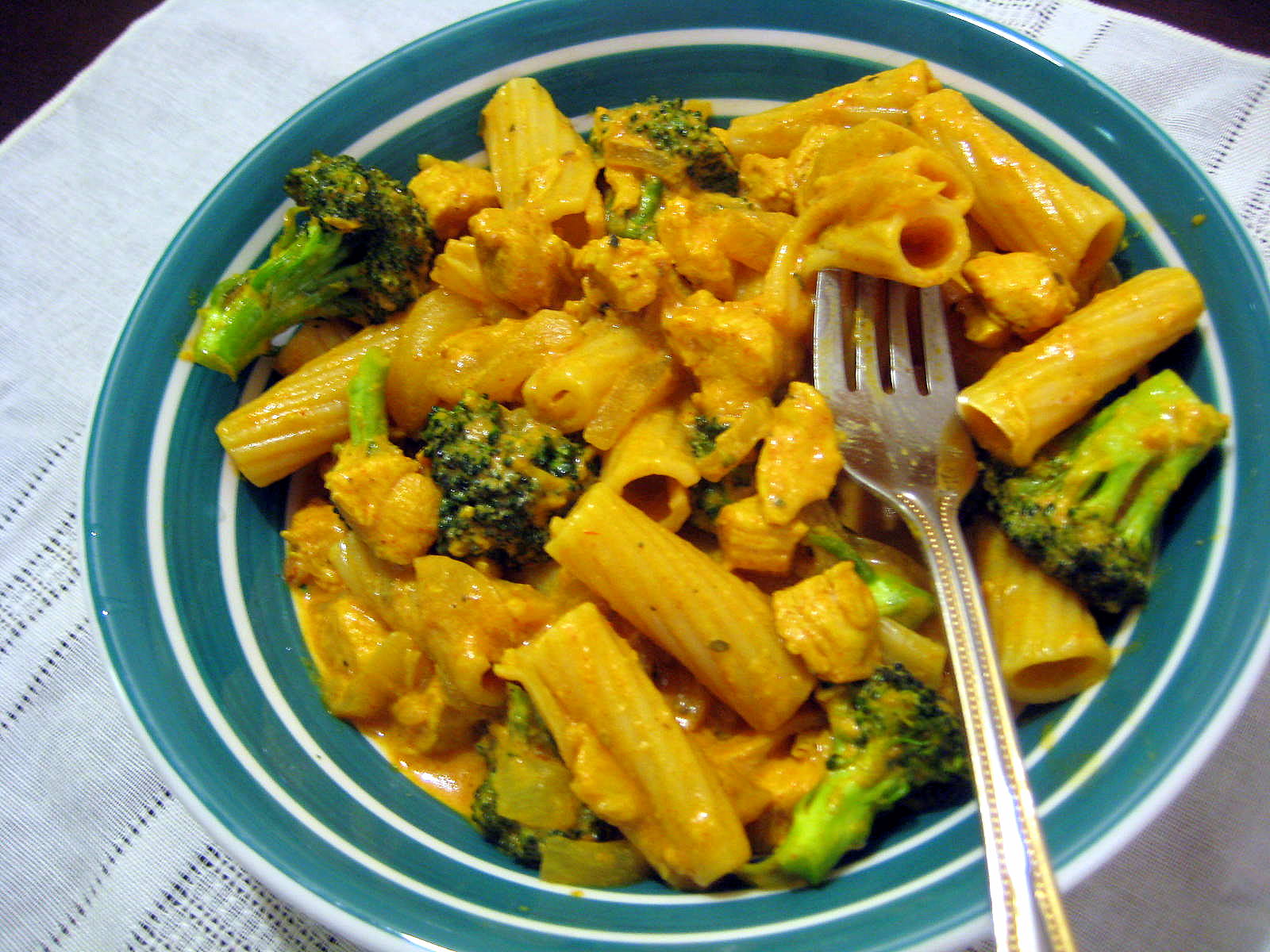 maple curry chicken penne pasta
